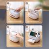 Multifunctional Tissue Box Double Layer Desktop Organizer Detachable Tissue Organizer Paper Towel Dispenser Desktop