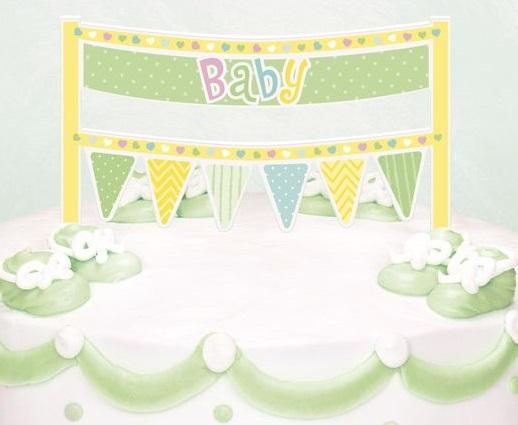 Baby Shower Cake Decoration, 1 Piece