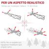 Slim Christmas Tree 195 cm Tall Space-Saving with 390 Branches with Steel Base for Indoors, Green