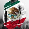 Mode Mexikanische Flagge T-Shirts Mexiko 3D Druck Männer Frau Langarm T-Shirt Streetwear Übergroßen Harajuku Kinder Tees Top Kleidung