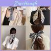 Elegant Plaid Headbands Silk Scarf Hair Rope With Beautiful Houndstooth Design For Women