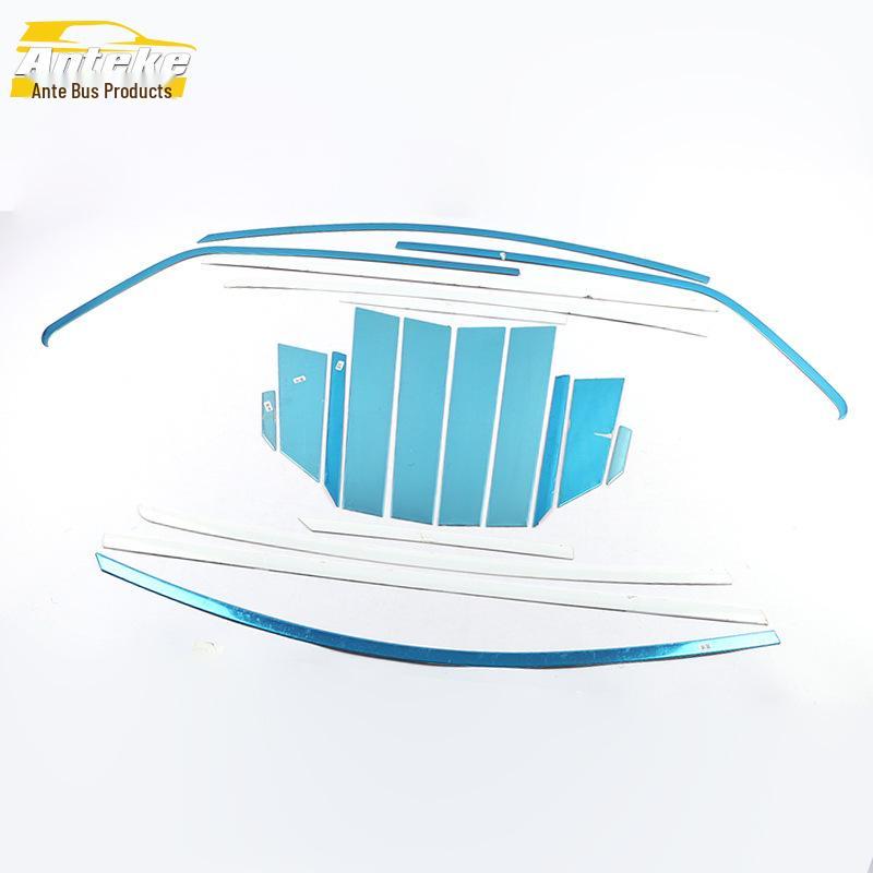 Ebo Car Window Bright Strips - Stainless Steel Glass Anti-Scratch Trim Exterior Accessory