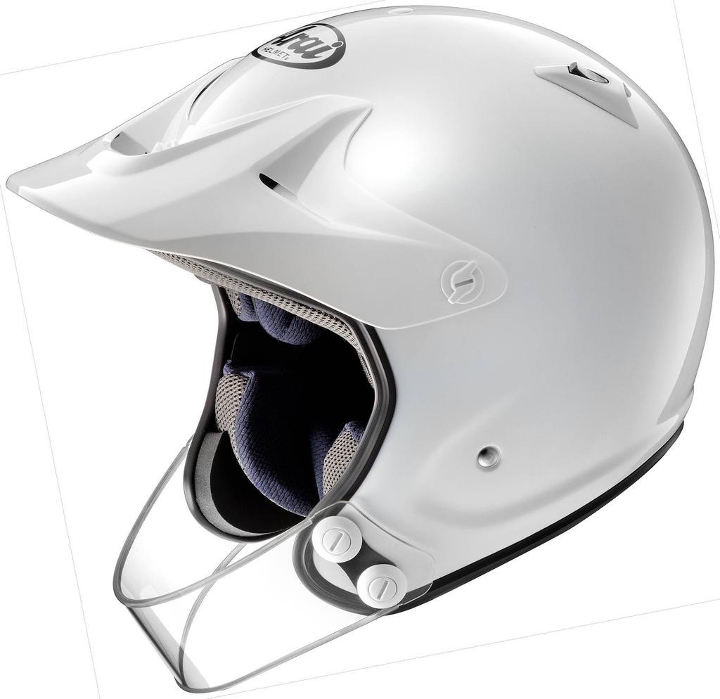 Arai Jet PRO Motorcycle HYPER-T Helmet, White, 55-56cm