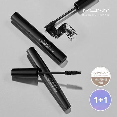 [1+1] Extreme Volumen Fixier-Mascara / Lange Wimpern Schwunggebende Schwarze Schlanke Mascara 8g