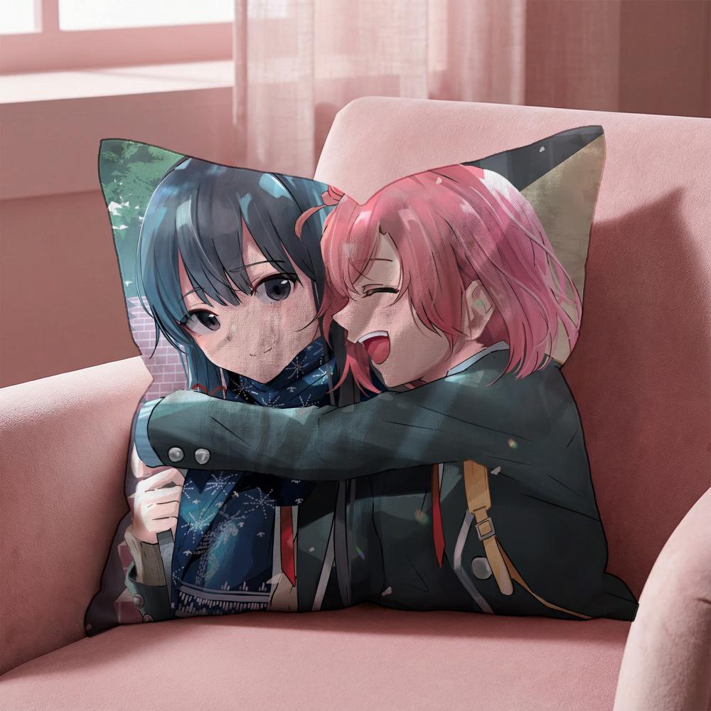 My Teen Romantic Comedy SNAFU Cushion Cover Multi-Scene Pillow Cover for Home & Car - Reversible, Soft & Durable for Daily Use