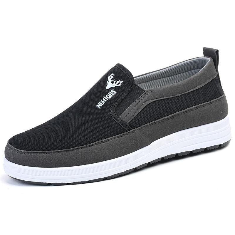 New Old Beijing Cloth Shoes Men's Shoes Spring Breathable Casual Shoes Men's Flat-soled Dad Shoes