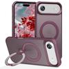 For iPhone Air Case Compatible with MagSafe Kickstand TPU PC Shockproof Phone Back Cover