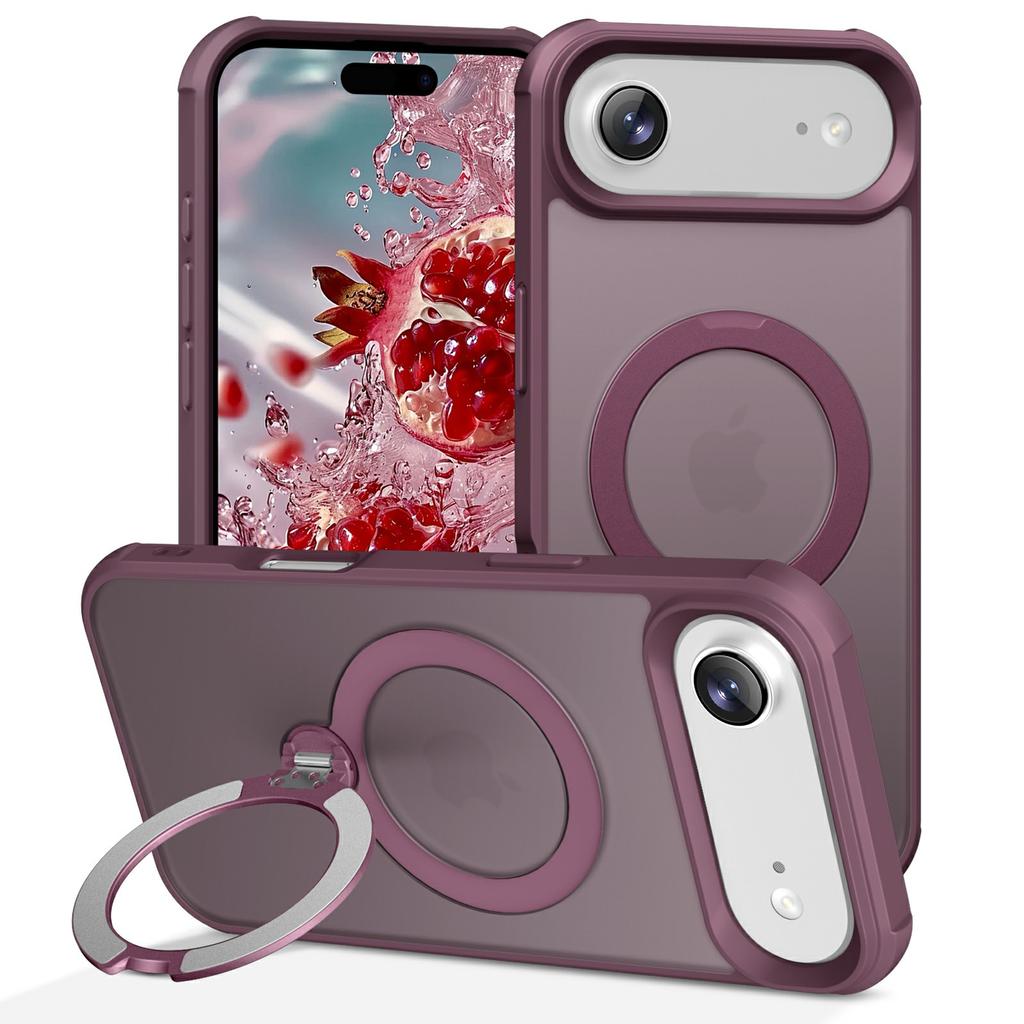 For iPhone Air Case Compatible with MagSafe Kickstand TPU PC Shockproof Phone Back Cover