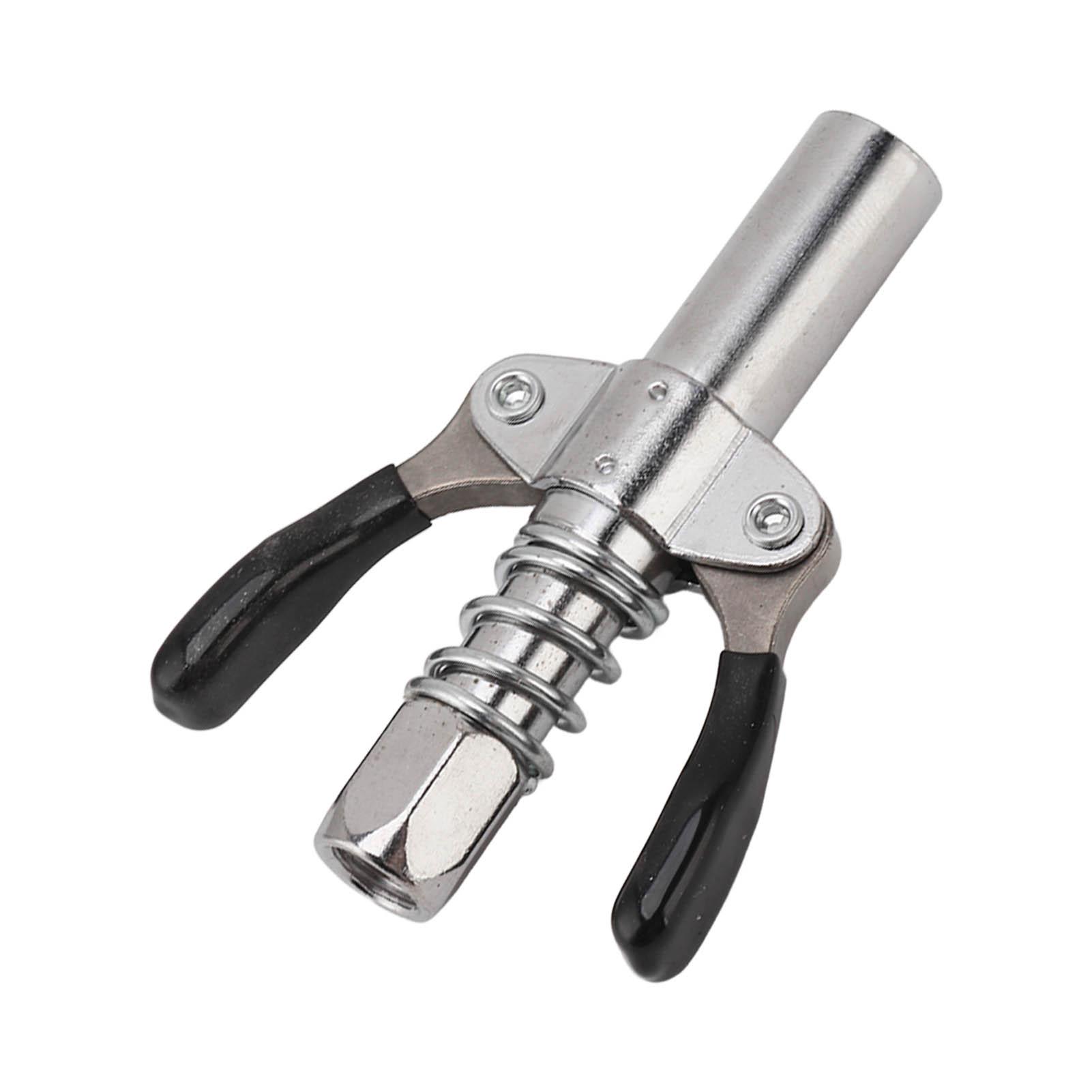 

Quick Release Grease Coupler, Double Handle Heavy Duty 10000 PSI Proof Grease Tips Couplers with Internal Thread G1Celsius8 for Automotive and I