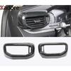For Ford Explorer     2024 Carbon Fiber Car Front Side Air Condition Vent Outlet Cover Trim Interior Accessories