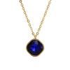 Minimalist Square Zircon Necklace - 18K Stainless Steel Rhombus Pendant Clavicle Chain for Women