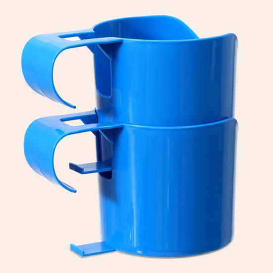 Swimming Pool Drink Holder Hollow Design Stackable Universal Simple Installation Pool Edge Drink Holder Poolside Can Holder