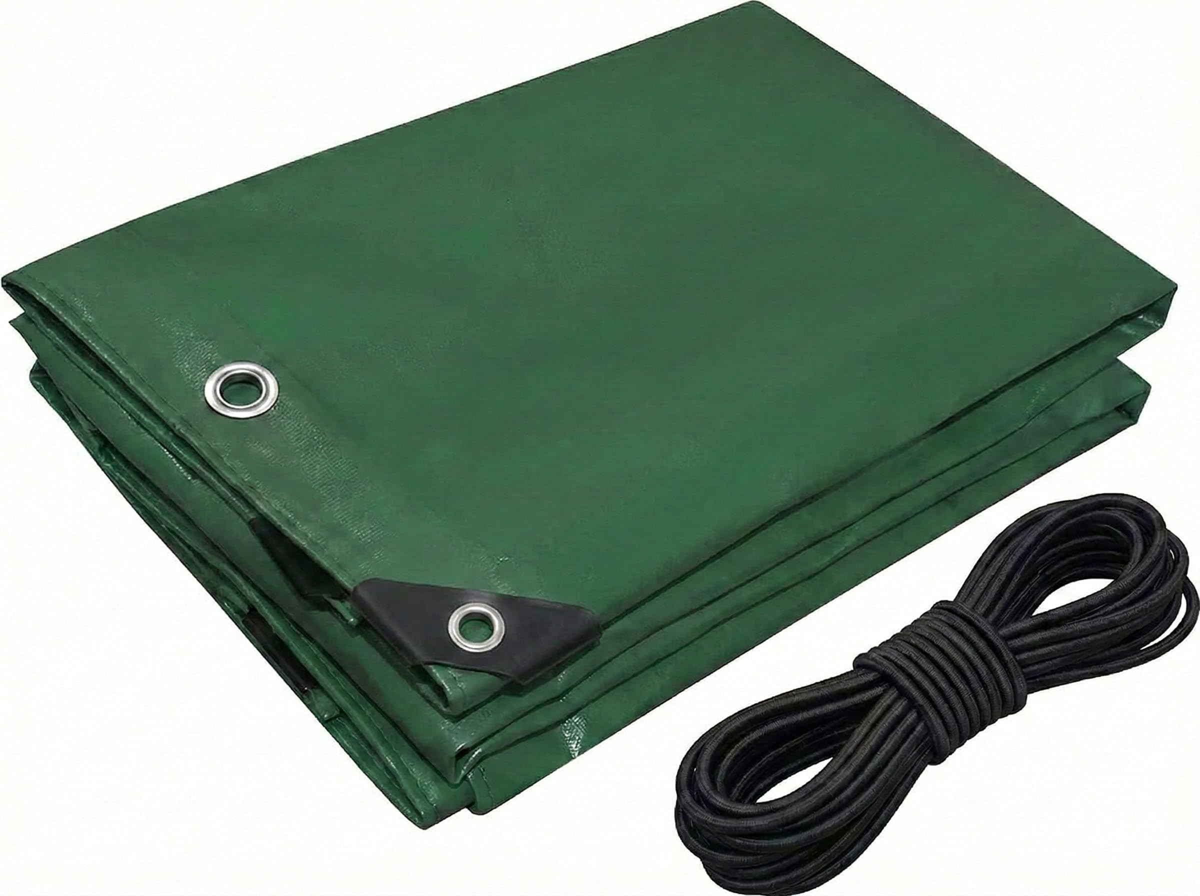 

HiGood Light Truck Bed PVC with Cord Cover, 650g/m² Thick, 2.1x1.9m, Water-Repellent Material, Green, зелёный