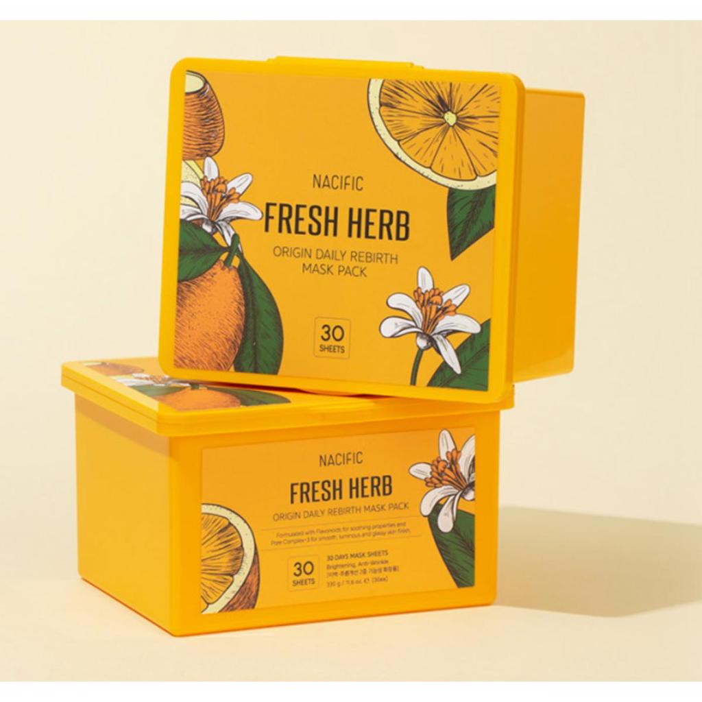 NACIFIC Fresh Herb Origin Daily Mask Pack Nourishing Pore Care 30 Sheets