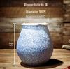 Coarse Pottery Ceramic Vase for Dried Flowers - Small Fresh Home Decor for Living Room, Dining Table, or Hydroponic Use
