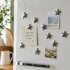 5/10 Pcs Silver Stars Fridge Magnet Strong Magnet Refrigerator Decals  Door Mounting