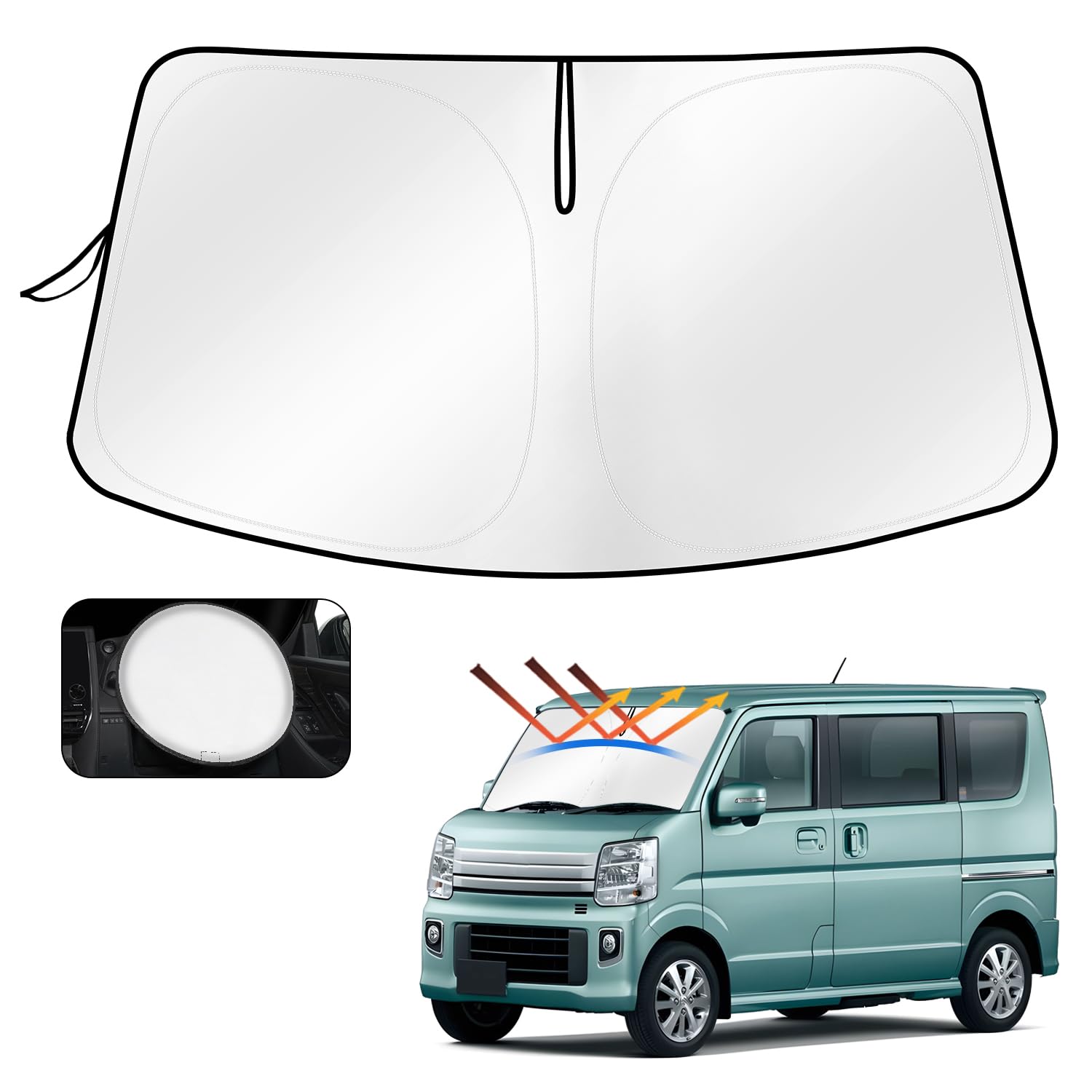 

Cartist Suzuki Every Wagon Windshield Sunset Sunfia Sunline Shade every WAGON Blackout UV Custom Interior Easy Storage Bag Direct from the