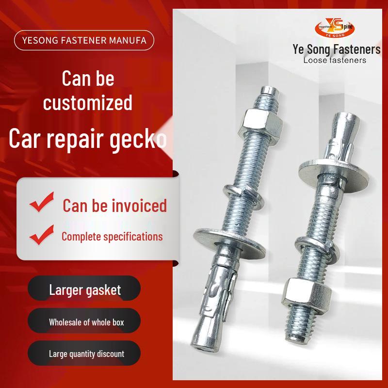 Zinc Plated Blue & White Car Repair Expansion Bolt - Strong Pull-Out Wall Anchor