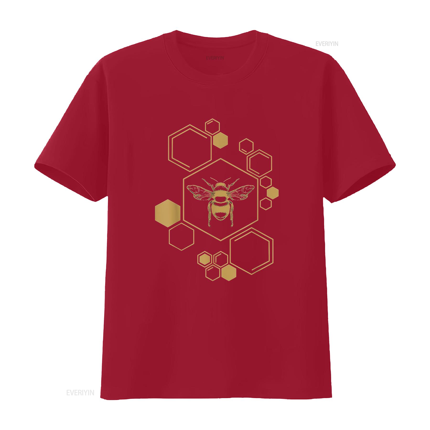 

Mens Bee Beekeeping Honeycomb Honey Beekeeper T Shirt Black Medium vintage Washed Stretched homme streetwear Unisex Comfortable S