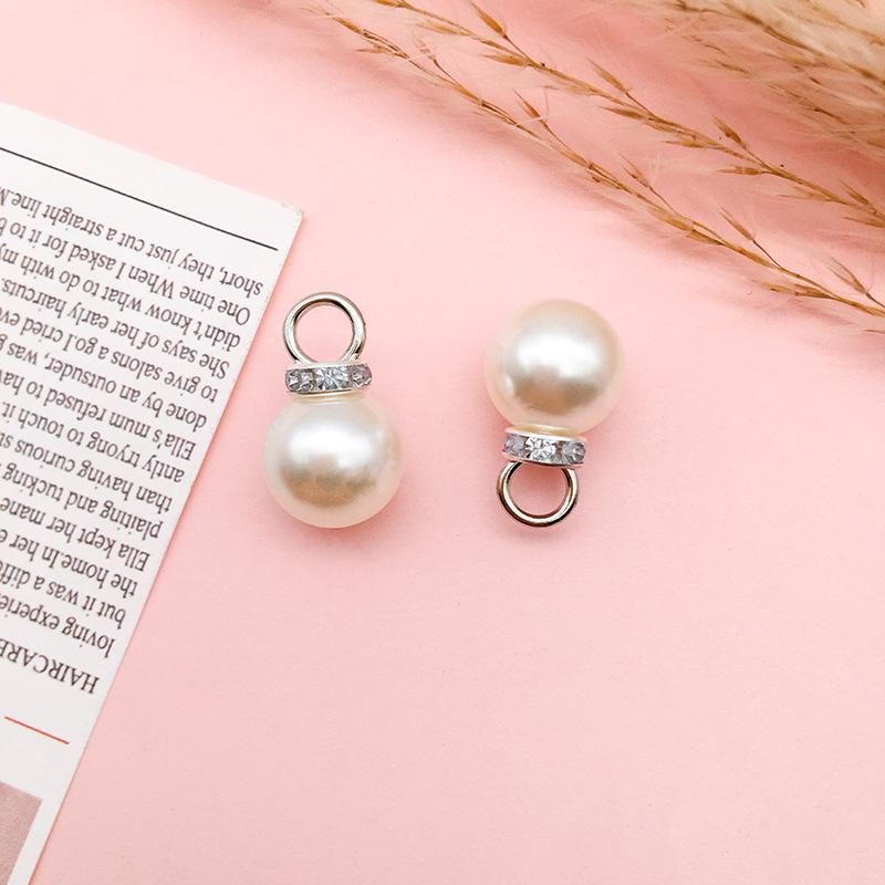 50 KC Gold & White K Dot Diamond Pearl Hair & Clothing Accessories