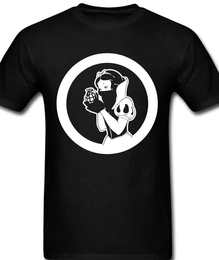 Snow White Grenade T shirt Tee Anarchy anarchist Protest Rights XS