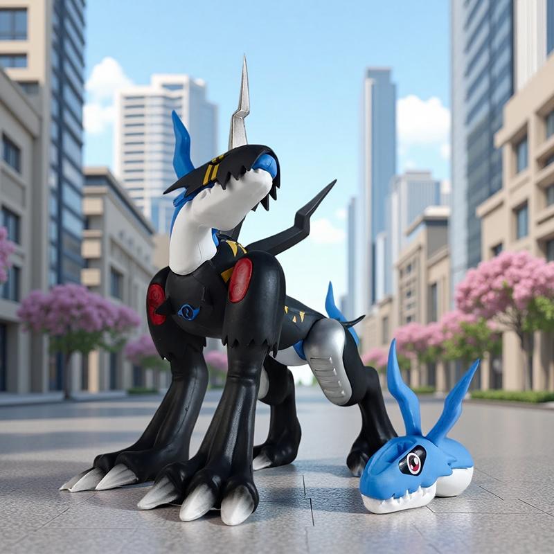 20cm/7.87in Anime Digimon Adventure Figure Lighdramon Figure Pvc Statue Collection Action Figuren Model Toys Gifts