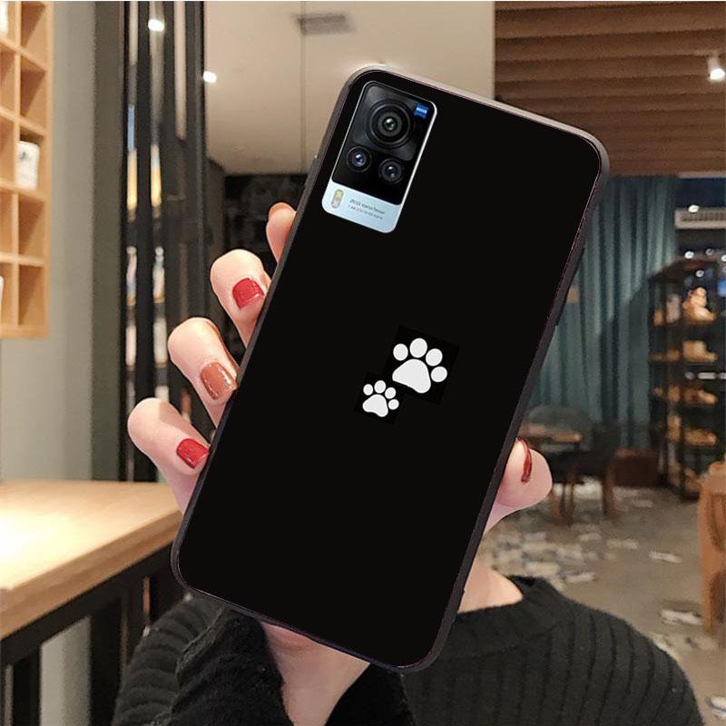 Black Cat Phone Case for VIVO V21E V21 V23 V23E V2109 Y53S Y33S Y55 Y76 Y31 Y21 Y72 Y01 Y21S Y11S