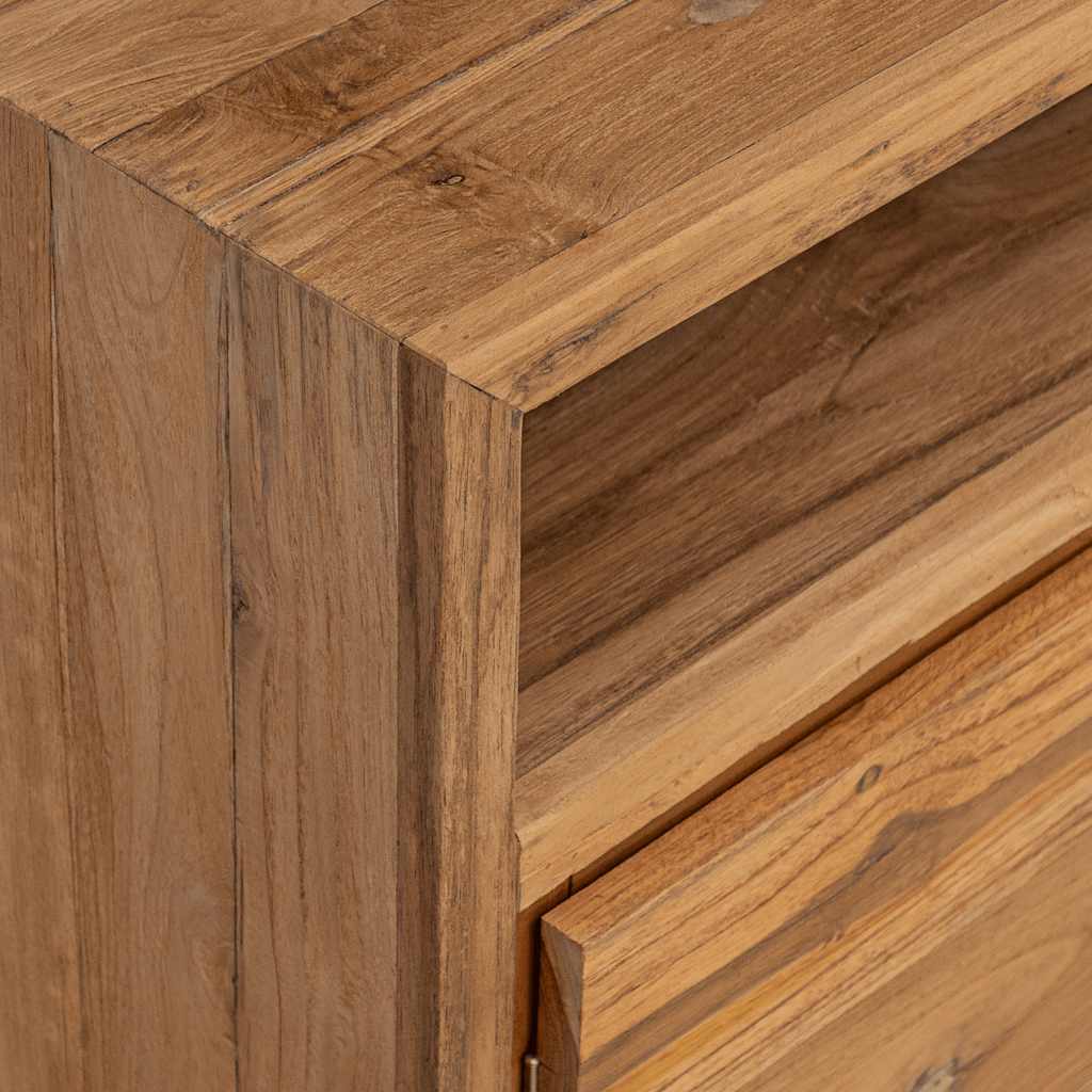 Sideboard 80 X 30 X 60 Cm Solid Teak Wood
