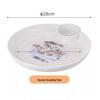 Double Layer Dumpling Drainer Plate with Vinegar Dish for Home & Commercial Use - Stylish Design