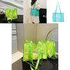 Chic Fashionable One Shoulder Mesh Beach Bag With Soft Lightweight Design