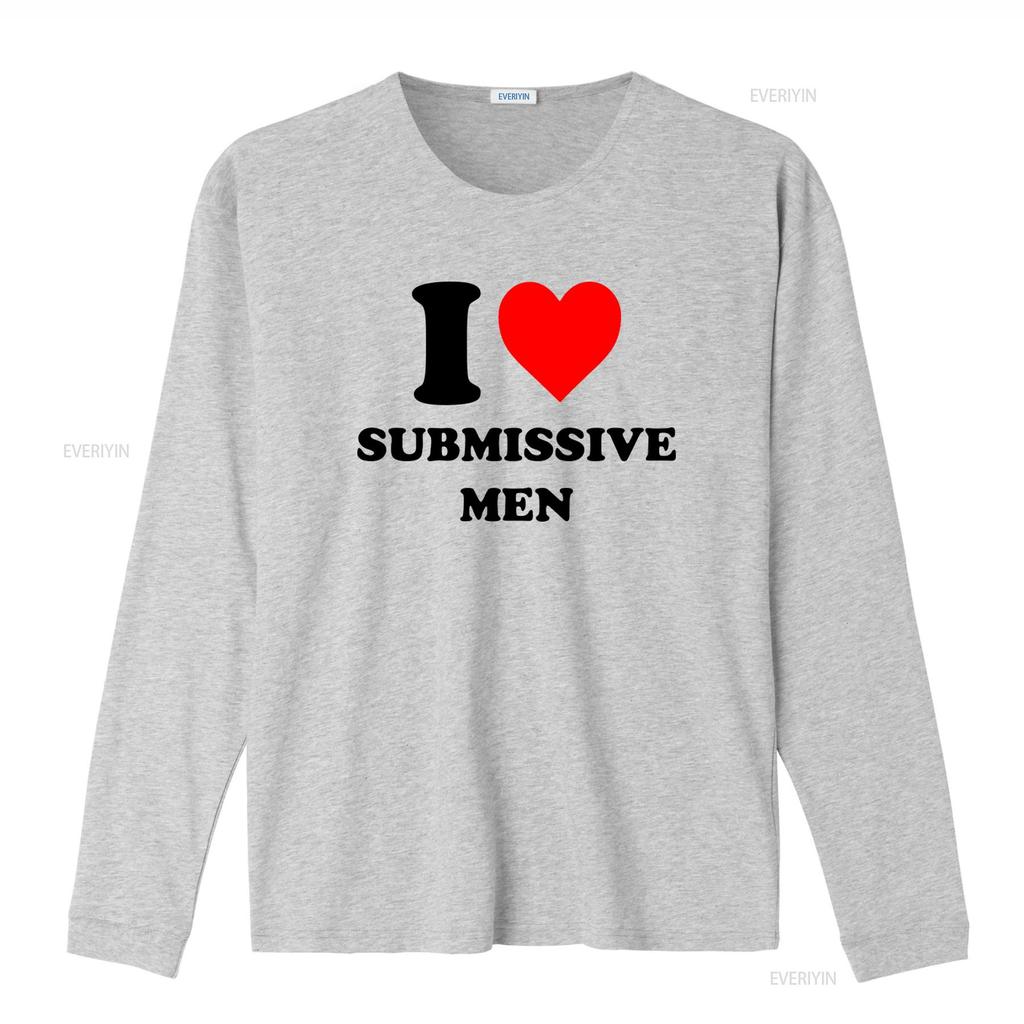 Ich liebe submissive Männer T-Shirt Stilvolles und kühnes Design für modebewusste Personen Vintage-Waschung Unisex Lässig