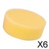 6xSoft Car Cleaning Wash Sponge Vehicles Polish Wax Foam Pad Tool Round