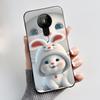 For Nokia 5.3 INS Aesthetic Black For Nokia 5.4/Nokia 3.4 Shockproof Jelly Cover Coconut Tree Pattern Anti-Scratch Soft Shell