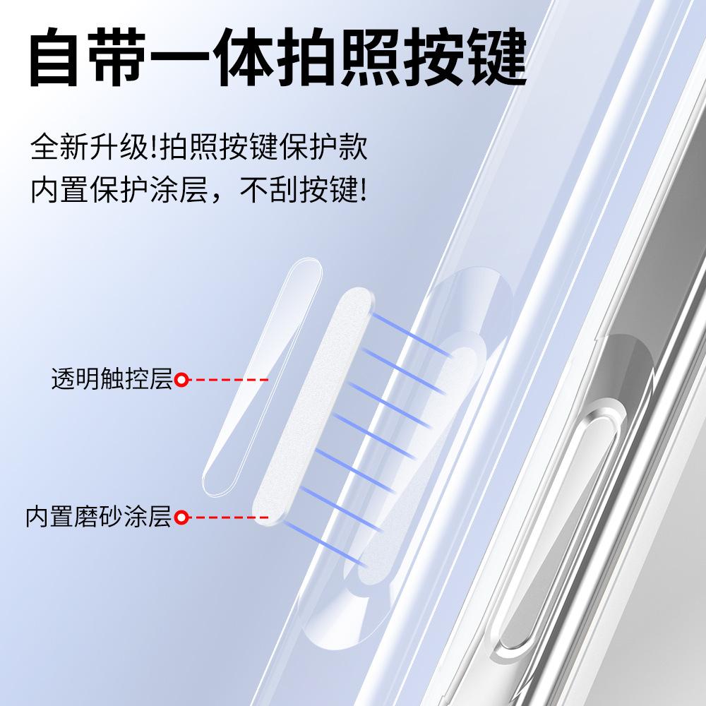Transparent glass, suitable for iPhone11ProMax mobile phone case, tempered and anti-drop, Apple 11 all-inclusive lens case.