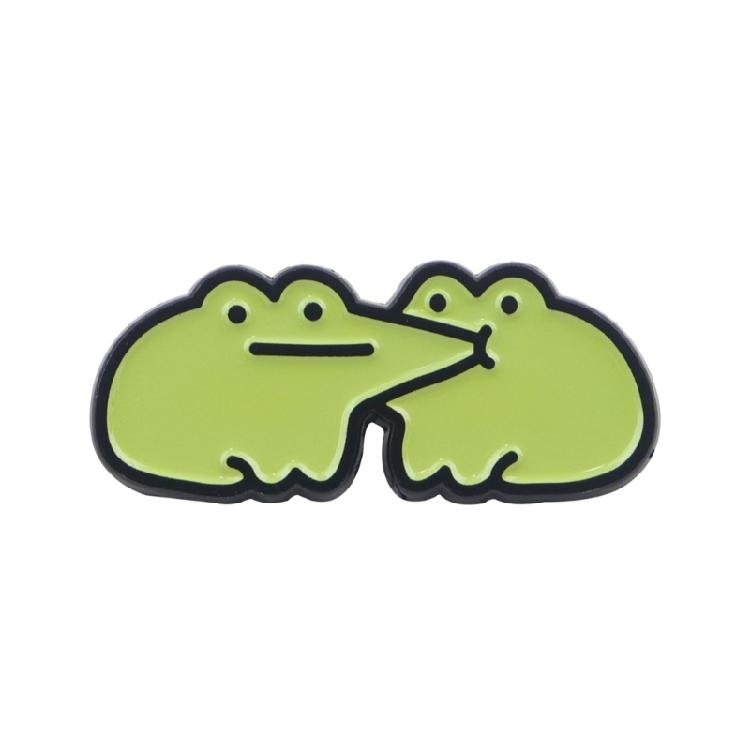 Playful Frogs Brooch Lapel Pin Charming Frogs Brooch Pin for Backpacks and Apparel Unique Gift for Friend and Family