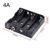 LR06 Size LR06 Battery Storage Box Case Holder Leads With 2/3/4/6/8 Slots Container Standard Batteries Charging Holder