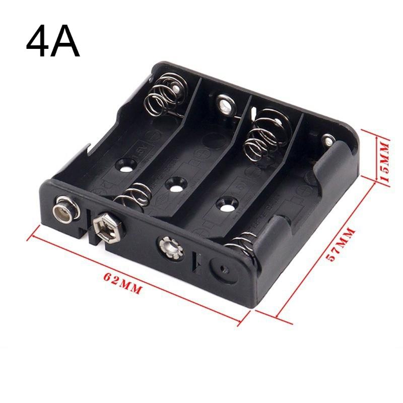 LR06 Size LR06 Battery Storage Box Case Holder Leads With 2/3/4/6/8 Slots Container Standard Batteries Charging Holder