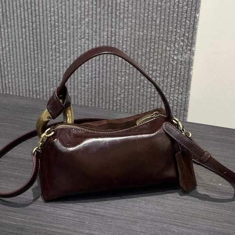 Yogodlns Geantă de umăr la modă pentru femei Piele de căprioară sintetică Genți de mână de damă Geantă hobo mică Genți messenger crossbody pentru doamne