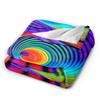 Super Warm BlanketStudents Decorative Whirlpool Dizziness Pattern Throw Blanket  Flannel Bedspread For Couch Bed Sofa Cover