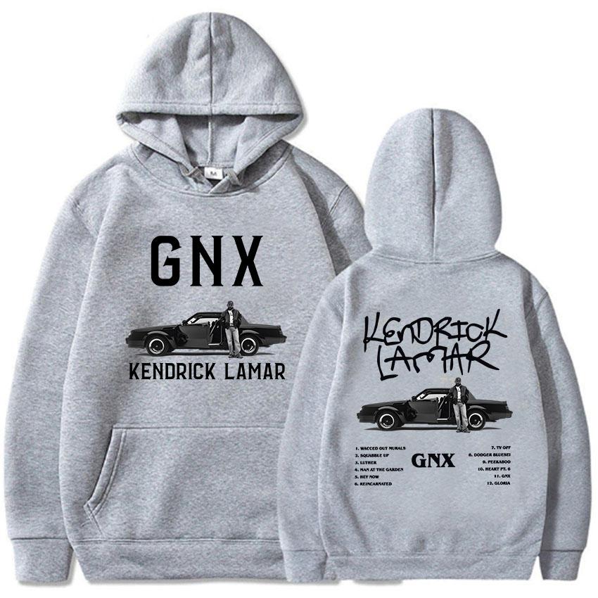 GNX Album Printing Hoodies Kendrick Lamar Rapper Rock Style Sweatshirts Unisex Streetwear Long Sleeve Hooded Men