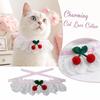 Lace Pet Collar with Neck Scarf and for Cats and Dogs Cute Accessories