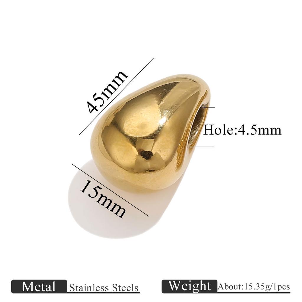 Yori 5PcsStainless Steel Casting Marine Animal Octopus Shark Crab Gold Pendant Ocean Series DIY Necklace Bracelet Jewelry