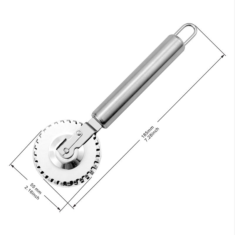 Stainless Dumpling Embossing Side-Embossed Biscuit Mold Hand-Cutting Machine For Baking Pastry Decoration Rolling Wheel Tools