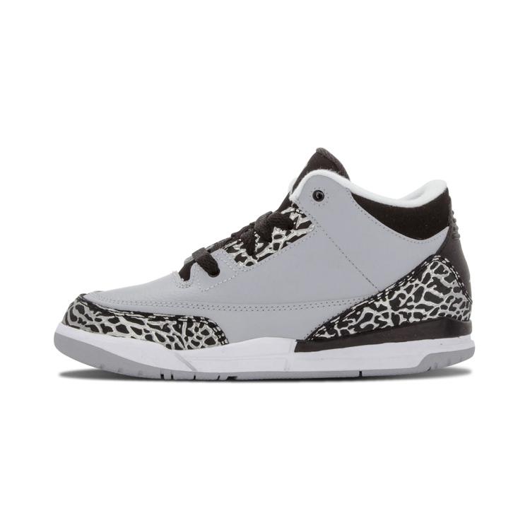 

Jordan Air Jordan 3 Retro Wolf Grey Mid top Children s Basketball Shoes Gray Black Children Aged 3 7 Years Old 429487-004 32
