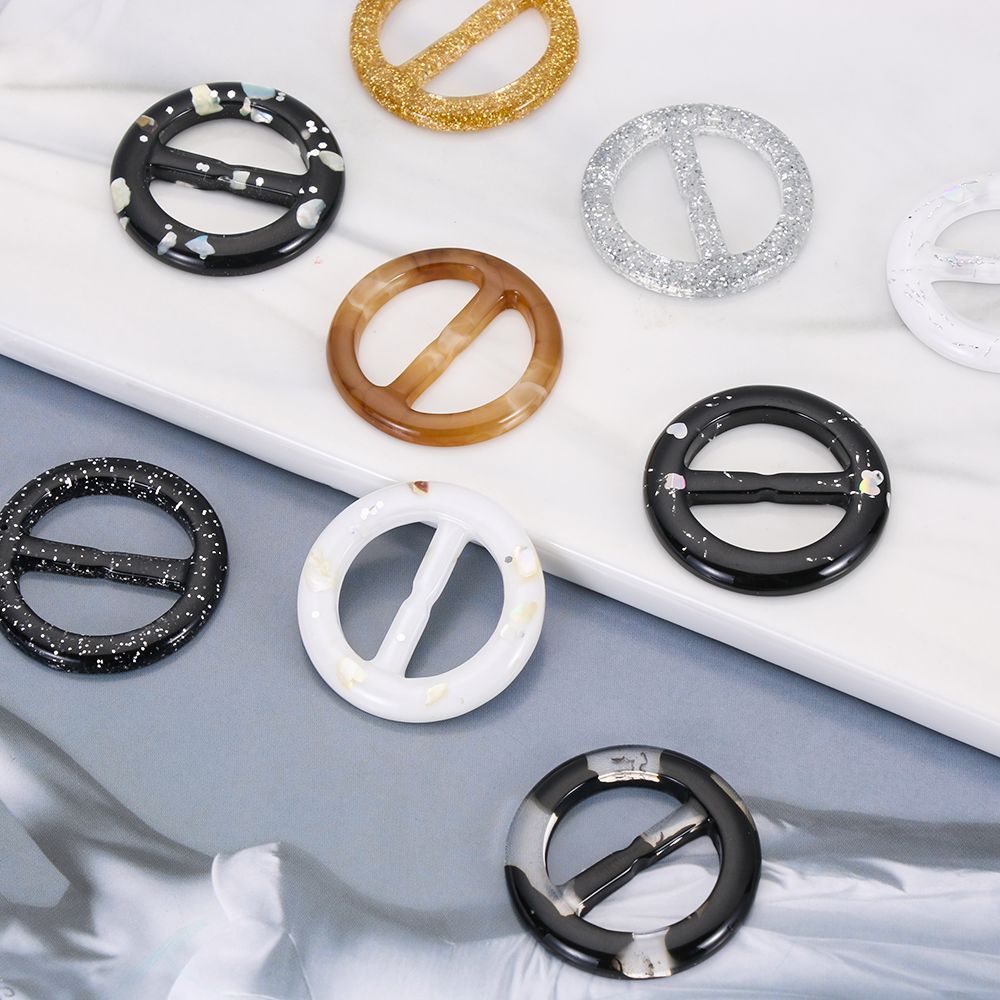 Corner Knot Crafts Garment Accessories DIY Clothing Decor Shirt Button T-shirt Clips Belt Buckle Scarf Clips Ring