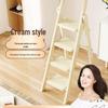 Multi-Functional Folding Indoor A-Frame Step Ladder with Handrail, Thickened Step Stool, Telescopic Design