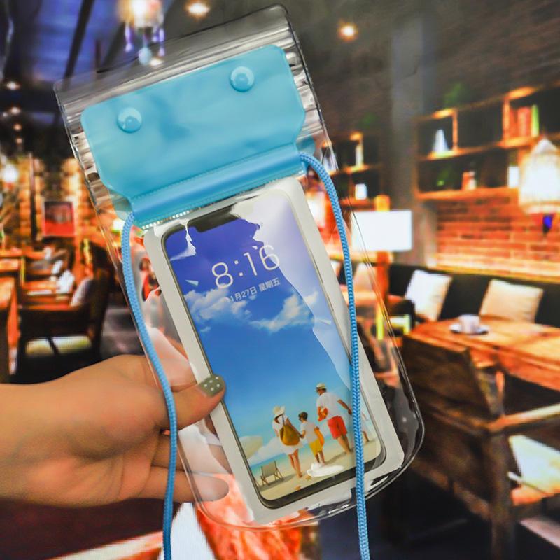 Large Transparent Waterproof Phone Pouch Touch Screen Waterproof Bag For Swimming Outdoor Activities