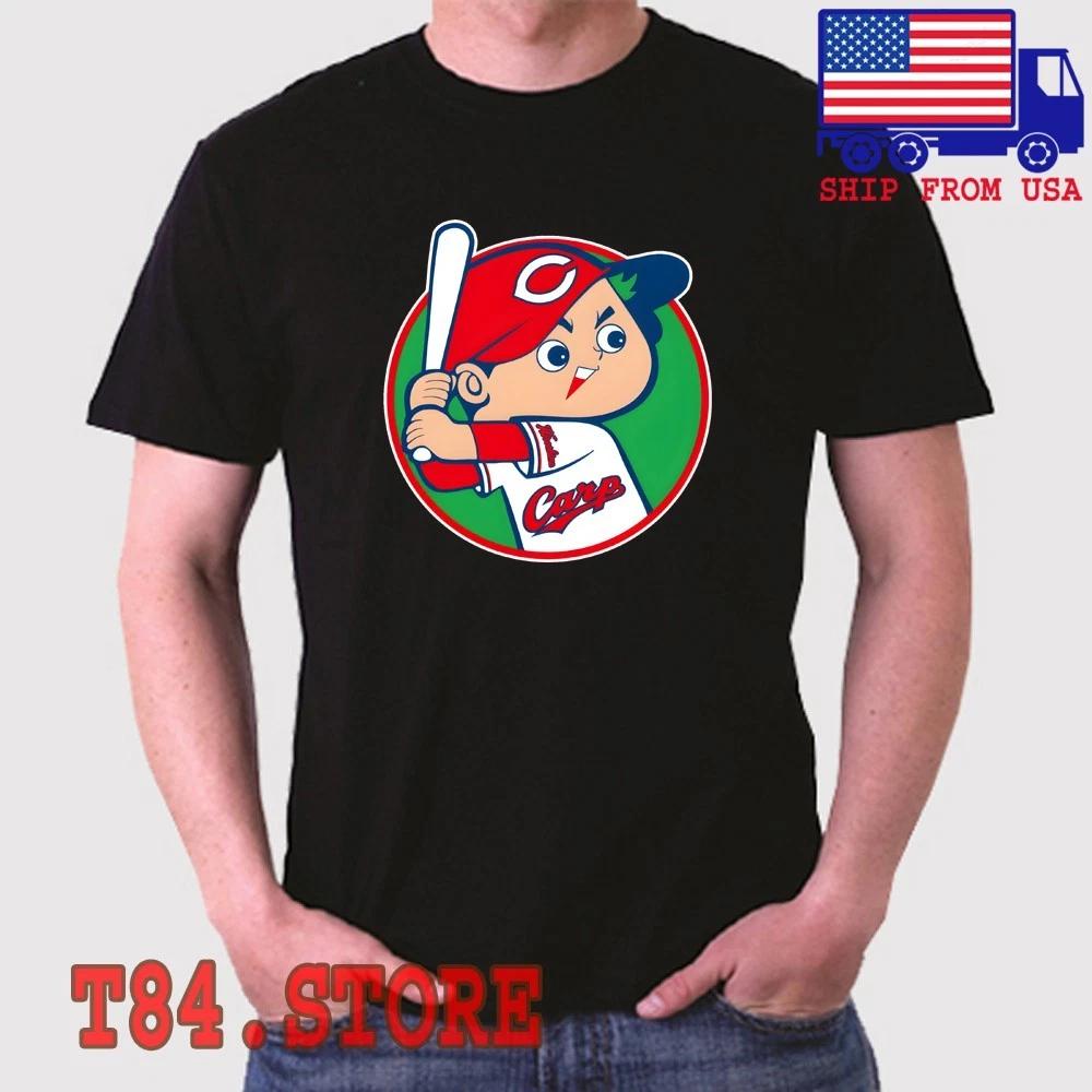 Hiroshima Toyo Carp Men s Black Size S to 5XL L