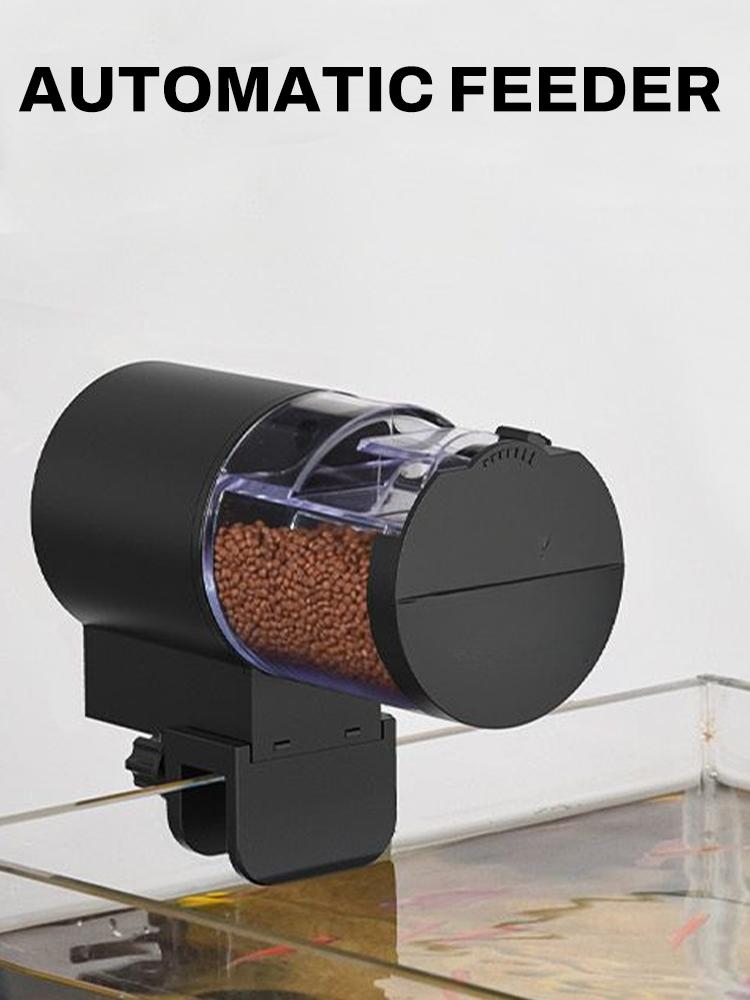 Automatic Fish Feeder for Aquarium,Manual and Automatic Mode,100ml Capacity Auto Fish Feeders Easy To Set Up with Battery