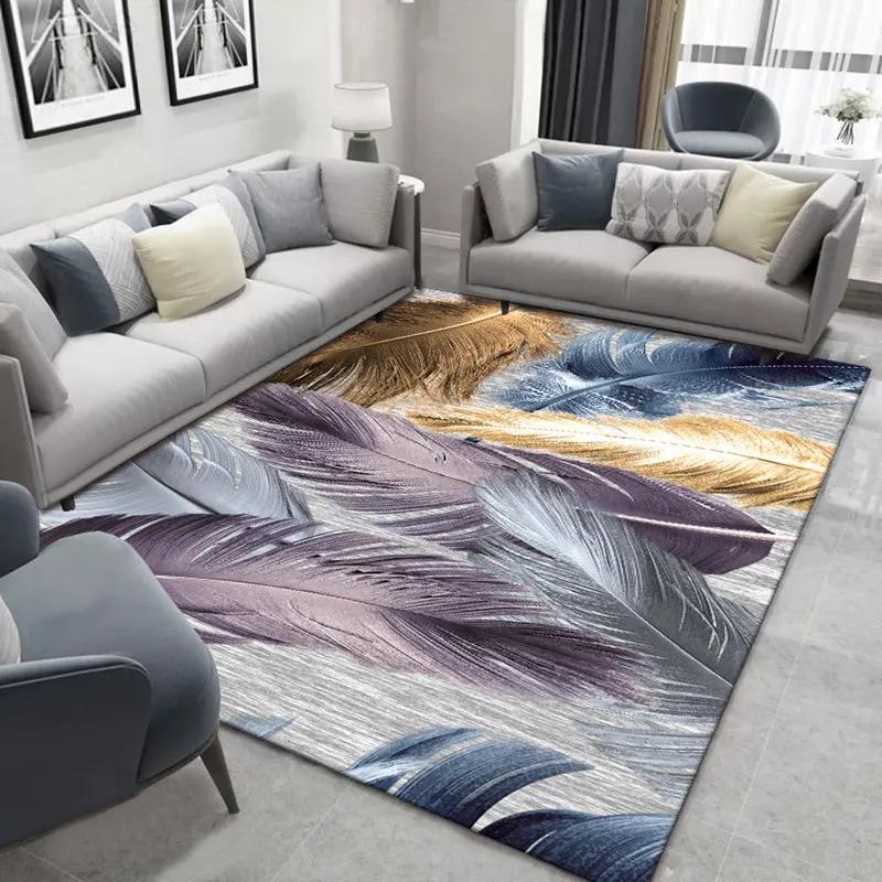 Modern Luxury Living Room Carpet Sofa Coffee Table Pad Nordic Simple Bedroom Bed Area Rug Custom Home Kitchen Antiskid Floor Mat